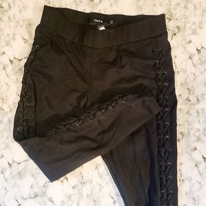 Torrid Lace Up Ponte Stretch Dress Pant